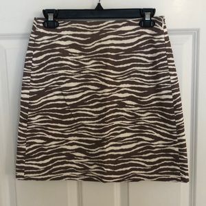 Leopard mini skirt